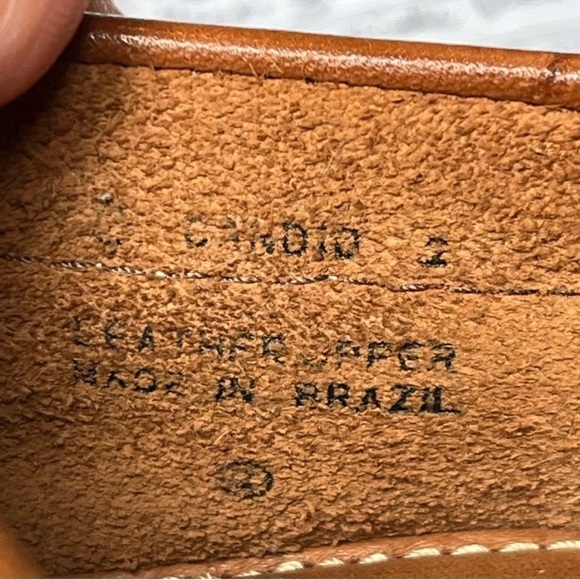 Women’s Brown Leather Tassel Loafers size 51/2 - Picture 4 of 9